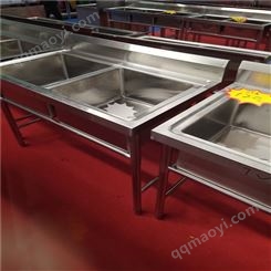 小型商用不锈钢水池 商用洗手池 学校餐厅不锈钢水池批发