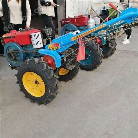 农用小型手扶拖拉机  新款多功能大棚旋耕机 柴油18马力12马力
