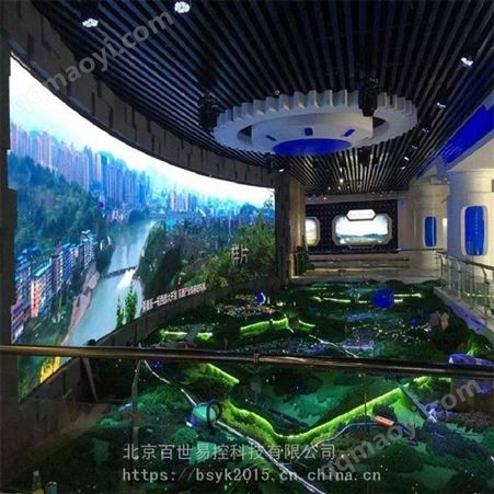 百世易控博物馆所用新型多媒体触摸屏沙盘演示_自动控制沙盘演示现货