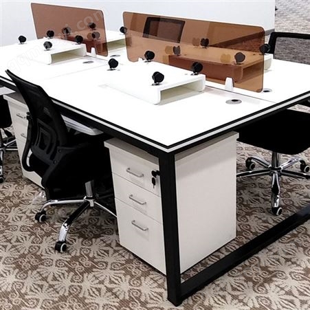 贝格定制_成都办公家具_简约现代职员工位桌_商业会议桌